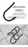 Gancio ad "S" - Alluminio Nero