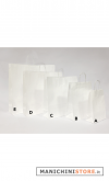 Sacchetto NEUTRAL WHITE con manico ritorto