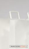 Sacchetto NEUTRAL WHITE con manico piatto