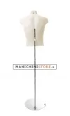 Busto uomo in plastica con base - ex noleggio