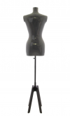 Busto donna Glossy grey con base Cross