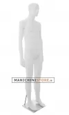Manichino uomo dalla testa scolpita bianco - ex noleggio