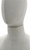 Busto uomo il lino con testa e base treppiede bronzo - ex noleggio