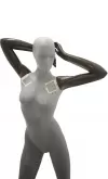 Manichino donna in vetroresina grezza - DA VERNICIARE