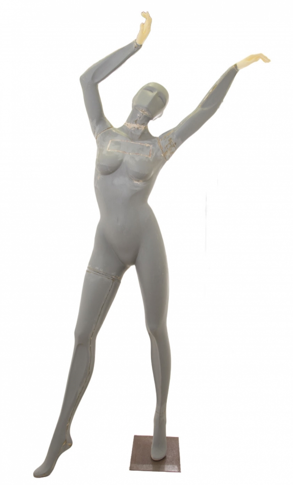 Manichino donna in vetroresina grezza - DA VERNICIARE 