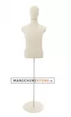 Busto sartoriale uomo con base tonda senza braccia - usato