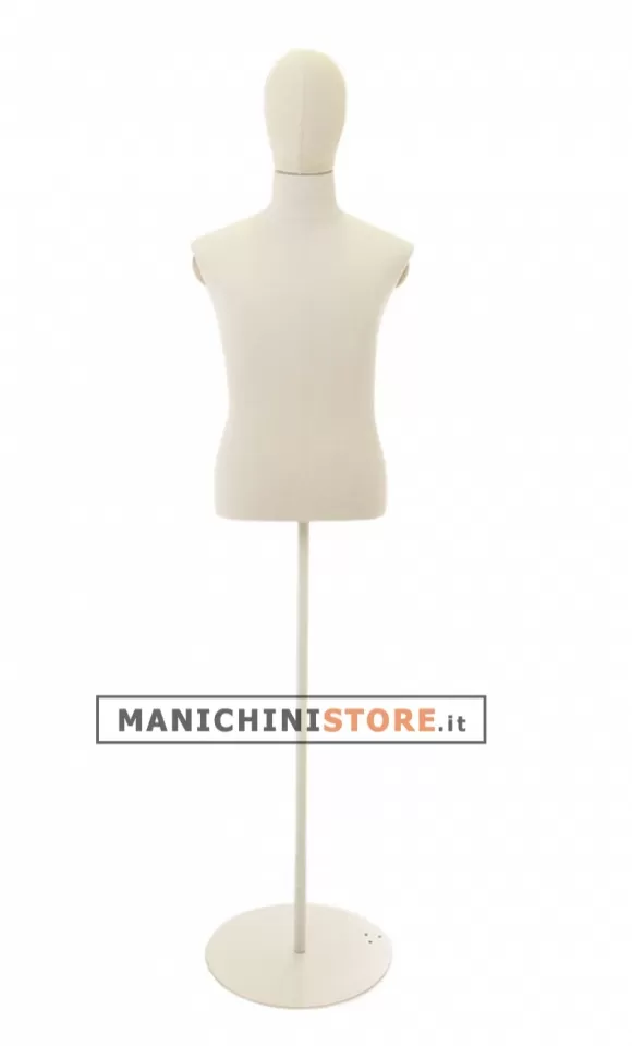 Busto sartoriale uomo con base tonda senza braccia - usato