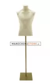 Busto uomo in cartapesta con base quadrata