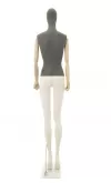 Manichino donna braccia legno in tessuto grigio - ex noleggio