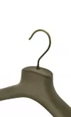 Lotto di 10 grucce capospalla 50x7 cm velluto tortora - difettate