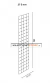 Pannello griglia cromato - 40 cm