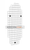 Pannello griglia nero opaco - 200 cm