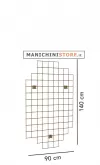 Pannello griglia oro - 140 cm