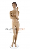 Manichino donna realistico in vetroresina anni 50
