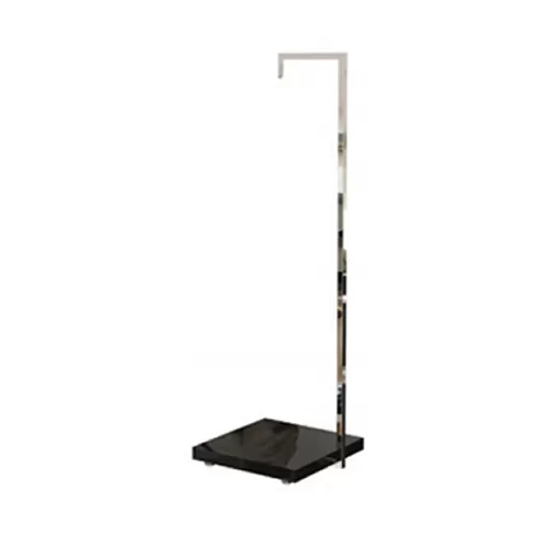 Piantana espositiva con base in legno
