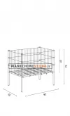 Cesta in griglia cromata 1170