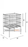 Cesta in griglia cromata 1150