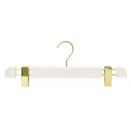 Gruccia portapantalone in resina 39 cm - verniciato bianco