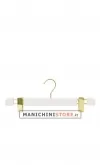 Gruccia portapantalone in resina 39 cm - verniciato bianco
