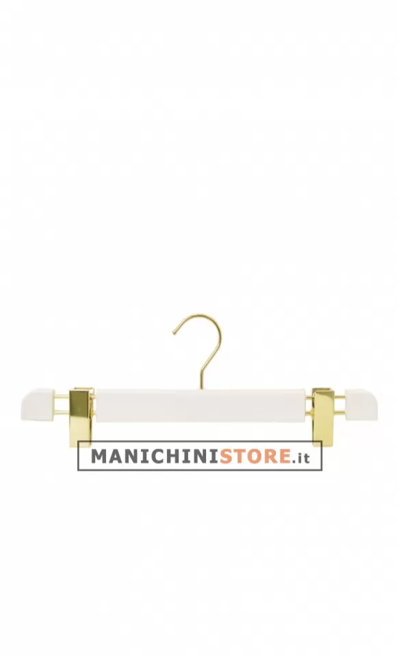 Gruccia portapantalone in resina 39 cm - verniciato bianco