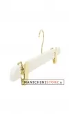 Gruccia portapantalone in resina 39 cm - verniciato bianco
