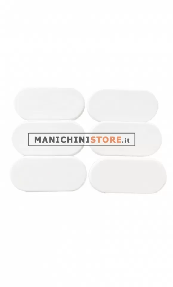 Placchette bianche per appendiabiti