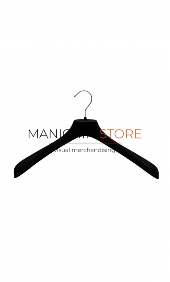 Gruccia capospalla 42x5 cm - Velluto nero