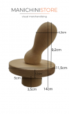 pomello uomo in legno