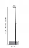 Espositore porta abiti regolabile in altezza 110-160 CM