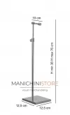 Portaborse e accessori regolabile in altezza 38-76 cm - cromato
