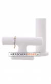 Espositore display gioielli cartapesta bianco
