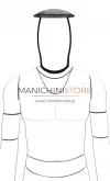 Accessorio porta cappuccio per manichini e-commerce serie M - nero