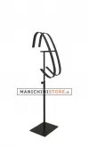 Espositore porta cinture doppio regolabile - Nero