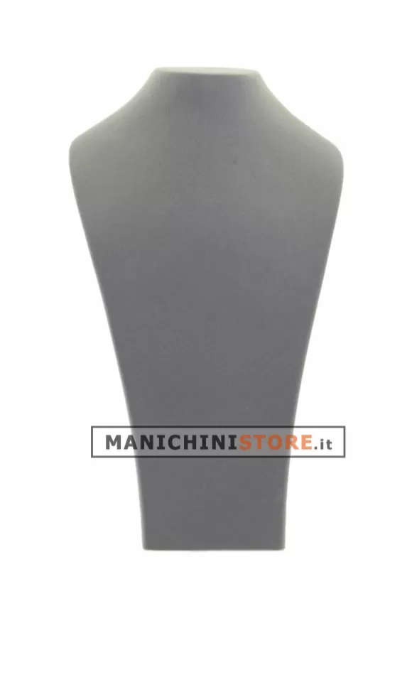 Espositore grande per collane in velluto grigio