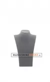 Espositore piccolo per collane in velluto grigio