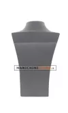 Espositore piccolo per collane in velluto grigio