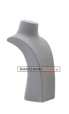 Espositore piccolo per collane in velluto grigio