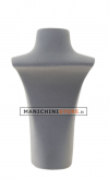 Espositore piccolo per collane in velluto grigio