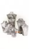 Busto display gioielli a V piccolo argento