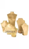 Busto display gioielli a V piccolo oro