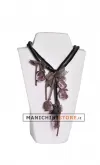 Busto display gioielli a V grande bianco