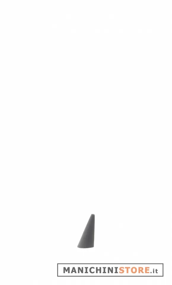 Cono porta anelli in velluto grigio