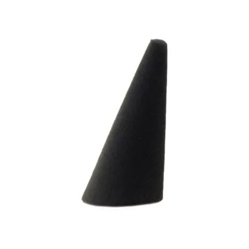 Cono porta anelli in velluto nero