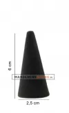Cono porta anelli in velluto nero