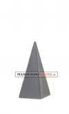 Piramide porta anelli in velluto grigio