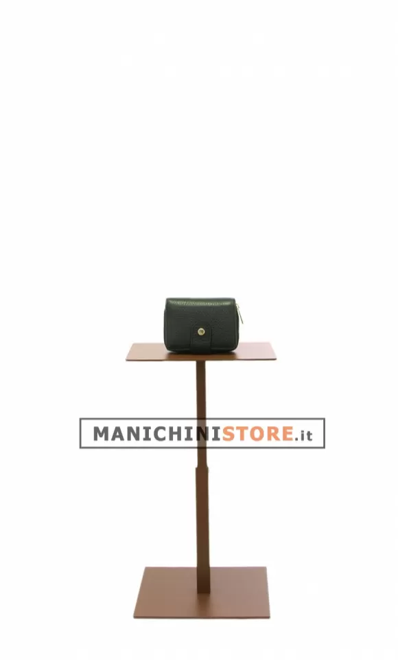 Espositore porta accessori in tubo quadro - Ruggine