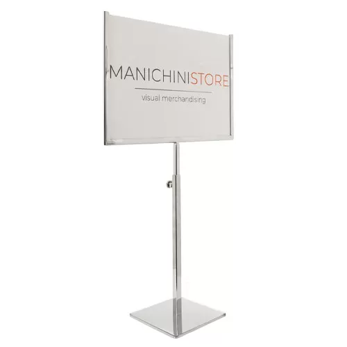 Portaprezzi A4 cromato