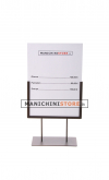 Porta prezzi A4 basso verniciato bronzo