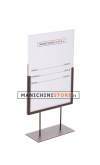 Porta prezzi A4 basso verniciato bronzo