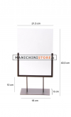 Porta prezzi A4 basso verniciato bronzo
